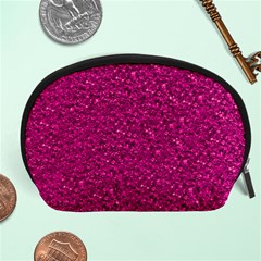 Sparkling Glitter Pink Accessory Pouches (large) 