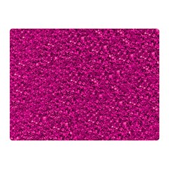 Sparkling Glitter Pink Double Sided Flano Blanket (mini) 