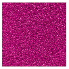 Sparkling Glitter Pink Large Satin Scarf (square)