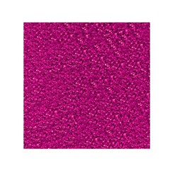 Sparkling Glitter Pink Small Satin Scarf (square) 