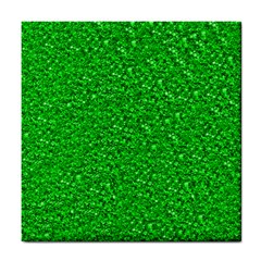 Sparkling Glitter Neon Green Tile Coasters by ImpressiveMoments