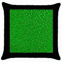 Sparkling Glitter Neon Green Throw Pillow Cases (black) by ImpressiveMoments