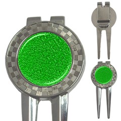 Sparkling Glitter Neon Green 3-in-1 Golf Divots by ImpressiveMoments