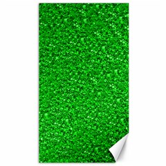 Sparkling Glitter Neon Green Canvas 40  X 72   by ImpressiveMoments