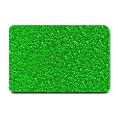 Sparkling Glitter Neon Green Small Doormat  by ImpressiveMoments