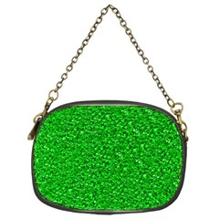 Sparkling Glitter Neon Green Chain Purses (one Side)  by ImpressiveMoments