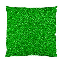 Sparkling Glitter Neon Green Standard Cushion Cases (two Sides) 