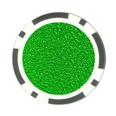 Sparkling Glitter Neon Green Poker Chip Card Guards (10 Pack) 