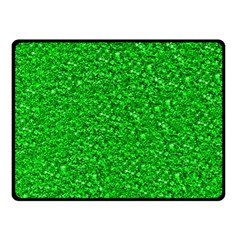 Sparkling Glitter Neon Green Fleece Blanket (small) by ImpressiveMoments