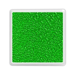 Sparkling Glitter Neon Green Memory Card Reader (square) 