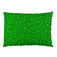 Sparkling Glitter Neon Green Pillow Cases (two Sides) by ImpressiveMoments