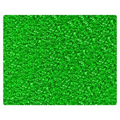 Sparkling Glitter Neon Green Double Sided Flano Blanket (medium) 