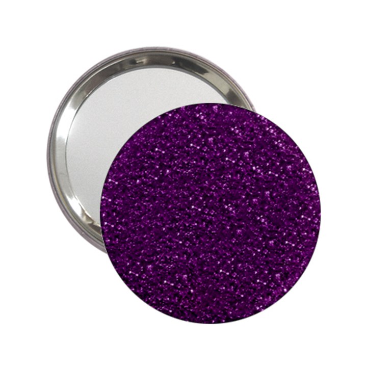 Sparkling Glitter Plum 2.25  Handbag Mirrors