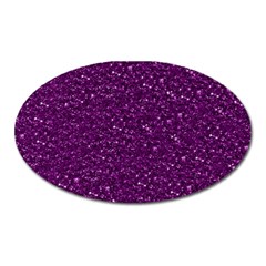 Sparkling Glitter Plum Oval Magnet by ImpressiveMoments