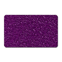 Sparkling Glitter Plum Magnet (rectangular)