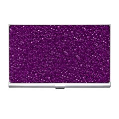 Sparkling Glitter Plum Business Card Holders