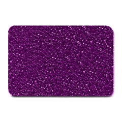 Sparkling Glitter Plum Plate Mats