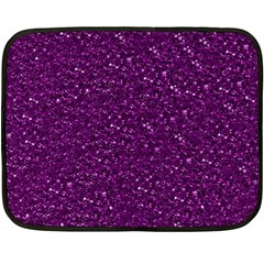 Sparkling Glitter Plum Fleece Blanket (mini)