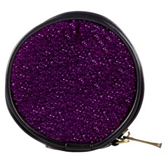 Sparkling Glitter Plum Mini Makeup Bags