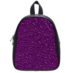 Sparkling Glitter Plum School Bags (small) 