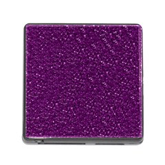 Sparkling Glitter Plum Memory Card Reader (square)