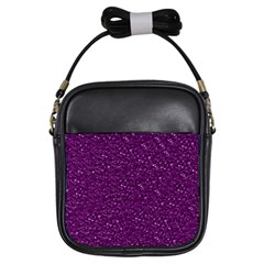 Sparkling Glitter Plum Girls Sling Bags by ImpressiveMoments