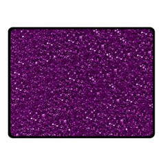 Sparkling Glitter Plum Fleece Blanket (small)