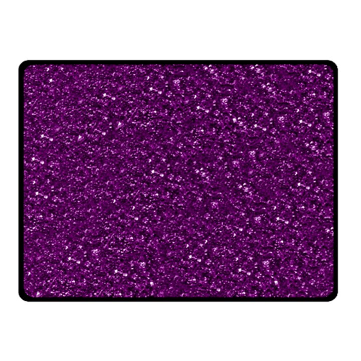 Sparkling Glitter Plum Fleece Blanket (Small)