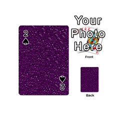 Sparkling Glitter Plum Playing Cards 54 (mini) 