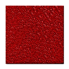 Sparkling Glitter Red Tile Coasters by ImpressiveMoments