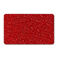 Sparkling Glitter Red Magnet (rectangular)