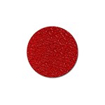 Sparkling Glitter Red Golf Ball Marker Front