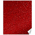 Sparkling Glitter Red Canvas 8  x 10  8.15 x9.66  Canvas - 1