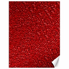 Sparkling Glitter Red Canvas 18  X 24  