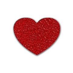 Sparkling Glitter Red Heart Coaster (4 Pack) 