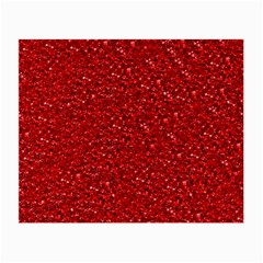 Sparkling Glitter Red Small Glasses Cloth (2-side)