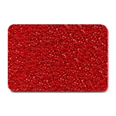 Sparkling Glitter Red Plate Mats