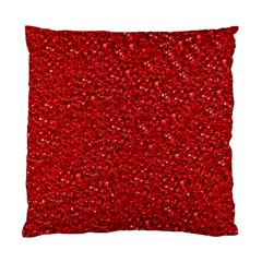 Sparkling Glitter Red Standard Cushion Cases (two Sides) 