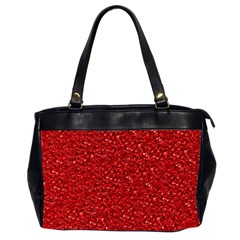 Sparkling Glitter Red Office Handbags (2 Sides) 