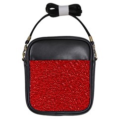 Sparkling Glitter Red Girls Sling Bags by ImpressiveMoments