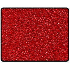 Sparkling Glitter Red Fleece Blanket (medium) 