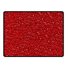 Sparkling Glitter Red Fleece Blanket (small) by ImpressiveMoments