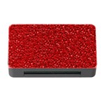 Sparkling Glitter Red Memory Card Reader with CF Front