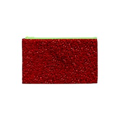 Sparkling Glitter Red Cosmetic Bag (xs) by ImpressiveMoments