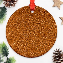 Sparkling Glitter Terra Ornament (round) 