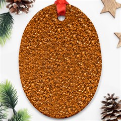 Sparkling Glitter Terra Ornament (oval) 