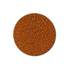 Sparkling Glitter Terra Rubber Round Coaster (4 Pack) 