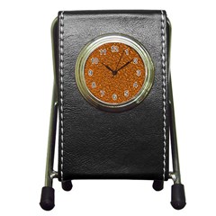 Sparkling Glitter Terra Pen Holder Desk Clocks