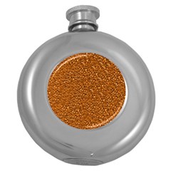 Sparkling Glitter Terra Round Hip Flask (5 Oz) by ImpressiveMoments