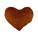 Sparkling Glitter Terra Standard 16  Premium Heart Shape Cushions Front